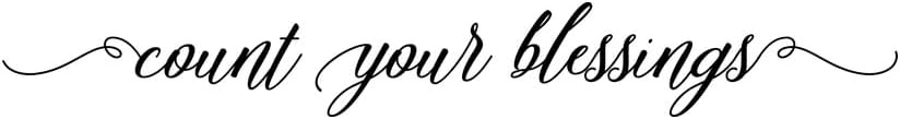 Count Your Blessings Wall Decal Sticker