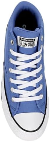 Converse Unisex Chuck Taylor All Star Malden Street Mid High Canvas Sneaker - Lace up Closure Style - Ancestral Blue/White/Black 14 | Image 4