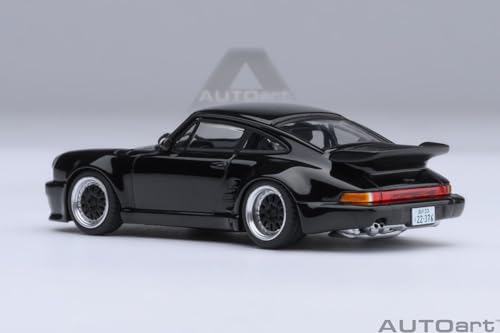AUTOart 911 (930) Turbo Blackbird Black Wangan Midnight 1/64 miniatura 3