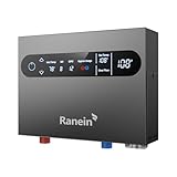 GEN II Ranein 8kW 240V Electric Tankless Water Heater, on Demand Instant Endless Water Heater with LED Temperature Control Panel, Up to 1.9 GPM for 1-2 Point of Use