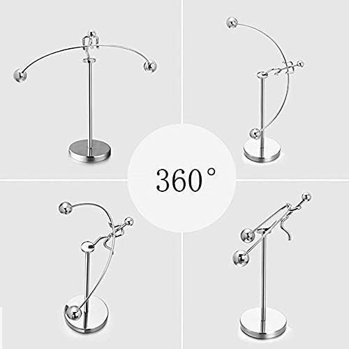 Image of FRYIO Adult Stainless Steel Balancing Toy | Engular Momentum Silver Pole Balancing Man | Stress Relief Motion Toy (Pole Balancing)