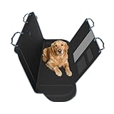 Skechers Dog Car Seat Cover for Pets GOGA MAT, Seat Extender for Dogs Waterproof Seat Cover Hammock Heavy Duty Scratch Proof Nonslip Durable Back Seat Covers for Cars Trucks and SUVs,Black