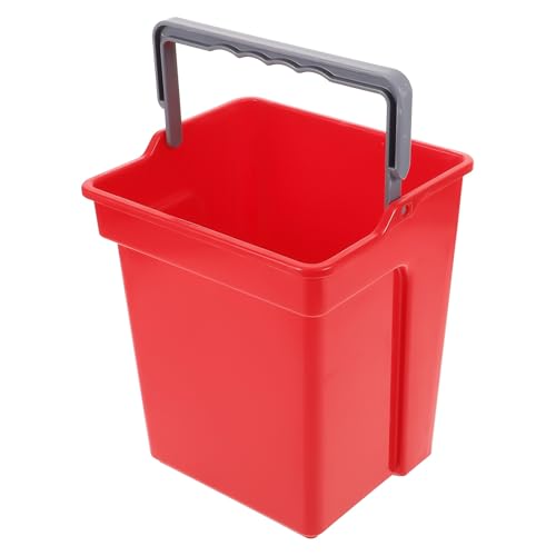Evita vuelcos con el cubo de plástico portátil YARNOW de 4l con base de gran estabilidad