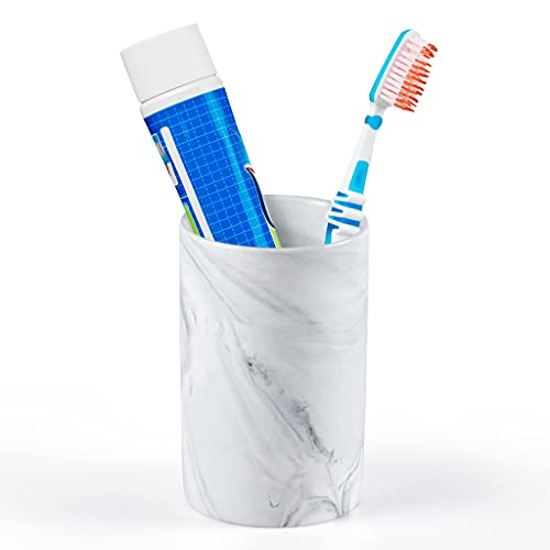 Sanbege Keramik-Zahnbürstenhalter im Marmor-Muster