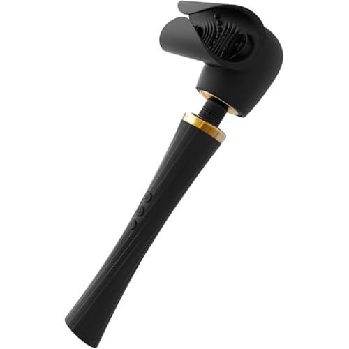 Tracy's Dog Hammer Wand Vibrator Kit, Adult Sex Toys with Penis Stroker Attachment for Penis Stimulation, 5 Vibration Modes & 3 Speeds, Powerful Cordless Massager for Men, Body-Safe Silicone