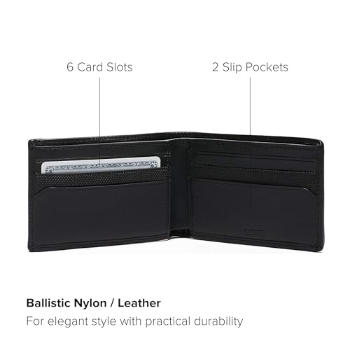 TUMI - Alpha Slim Single Billfold - Men's Ballistic Nylon Wallet - Hidden Card Pocket - Black3