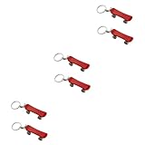 Holibanna 6 Piezas de joyería de patineta mini llavero mini patineta llavero con forma de monopatín llaveros para las llaves del auto llaveros de metal llavero para coche Decorar