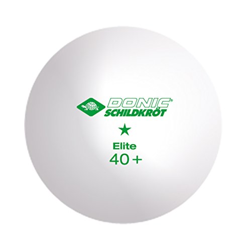 Image of Donic Plastic Elite 1 * 40+ Table Tennis Ball (Pack of 6), White