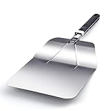 Pizza Peel Extra Large Pizza Paddle, 10' x 12' Premium Aluminum Metal Pizza Peel Stainless Steel...