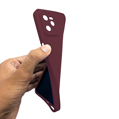 Image of Jkobi Back Cover Case for Vivo Y21 2021 | Y21G (Inside Fiber Cloth | Smooth Matte Finish | Elegant Professional Look |Maroon)