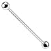 35MM- 14G(1.6MM) with 6MM Ball 316L Surgical Steel Industrial Barbell Body jewelry
