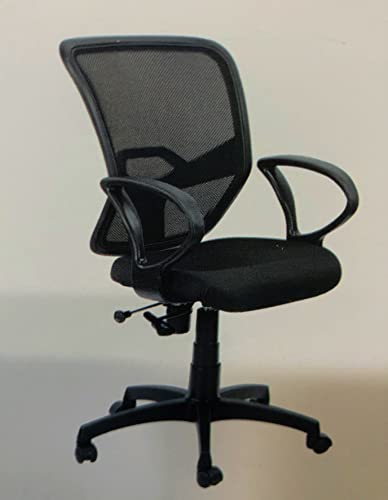 Image of GOYALSON Office Chair Back Part Visitor revolving Chair Spare Parts Accessories Chair net Back with nut Bolts and Key Easily fit to Every Chair (New Knetted Chair Back, Chair Parts)