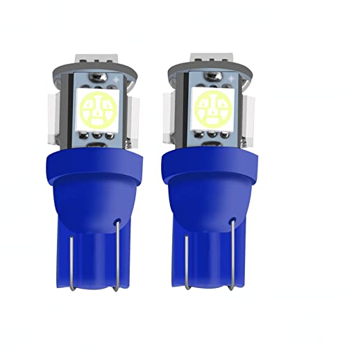 10 Pack Bombilla LED T10 194 168 Azul Hielo miniatura 4