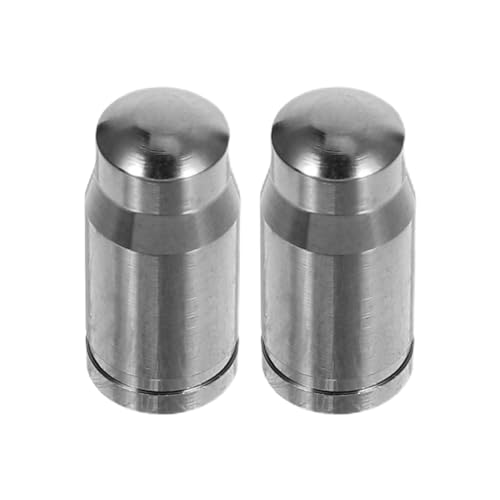 Tapas para válvula de neumático de aleación de titanio HEMOTON, par de tapones metálicos para válvulas francesas, protección contra el polvo para bicicletas, automóviles y motocicletas, uso en ciclismo al aire libre y automotriz miniatura 1