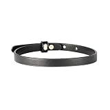 HEXALOVA Black Choker Necklace, Goth Choker, Black Leather Choker, Gothic Choker Collar, Emo Punk Ch