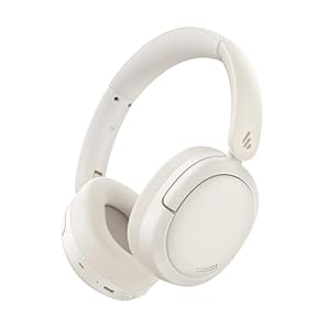 Edifier W800BT Pro Hybrid Active Noise Cancelling Headphones – Hi-Res Audio – AI Call Noise Cancellation – 45H Playtime – Fast Charging – Foldable – Wireless Over-Ear Bluetooth 5.4 Headphones – Ivory