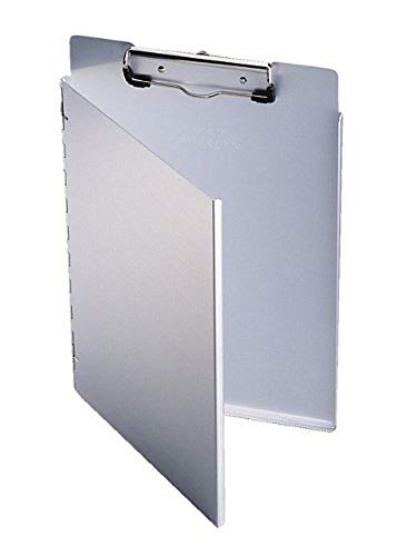 Portapapeles de aluminio A4L para tomar notas firmes de pie en visitas de obra