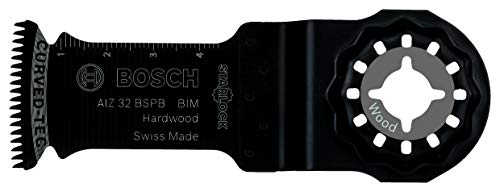 Bosch Professional 1x BIM Plunge Cutting Saw Blade AIZ 32 BSPB (for Hardwood, 50 x 32 mm, Accessory Multitool)