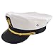 Unbekannt Yacht Sailor Gold White hat Ship Cap Boot Navy Baseball Cap Jagd Cap, Blanc., taille unique
