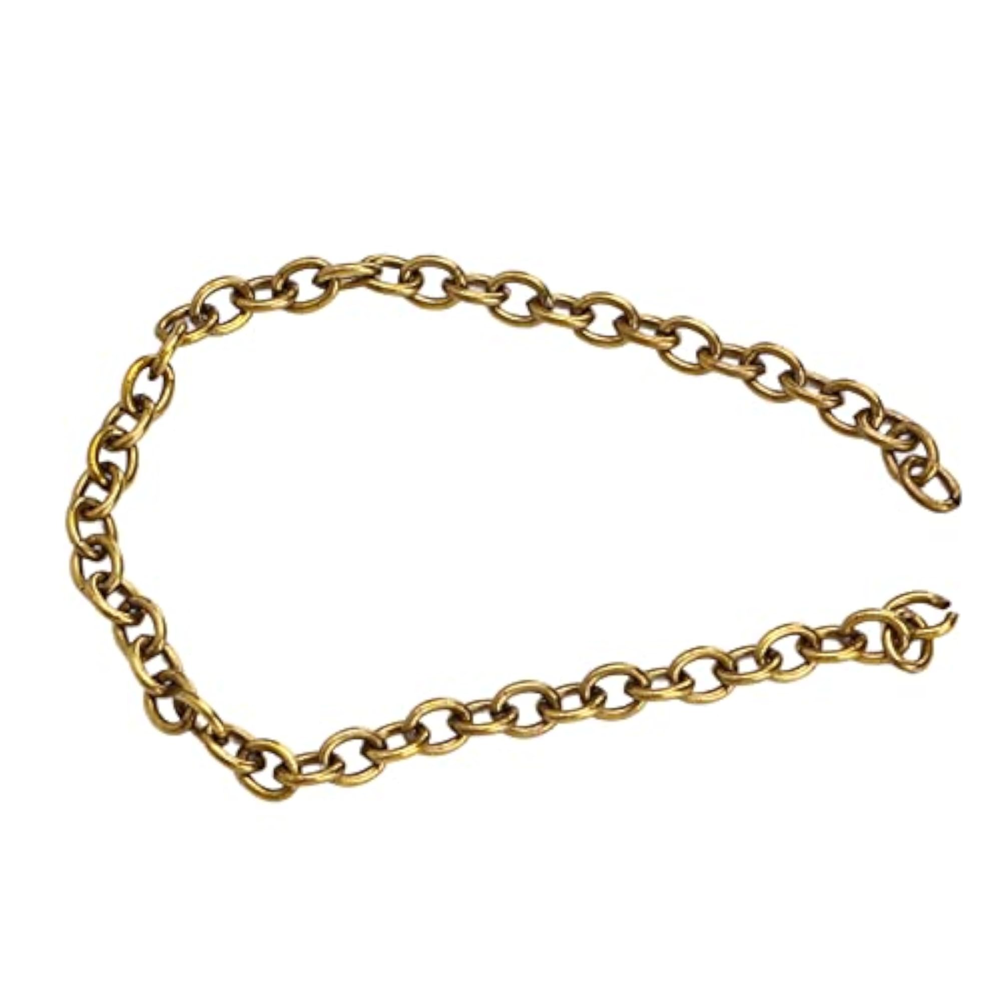 Twisted Links Curb Chain for Necklace Making, Copper