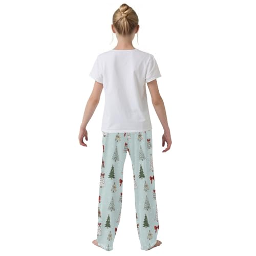Pajama Bottoms, Christmas Trees Bow Pajamas Pant Sleep Long Pants Lounge Wear Sleepwear Soft Pjs3
