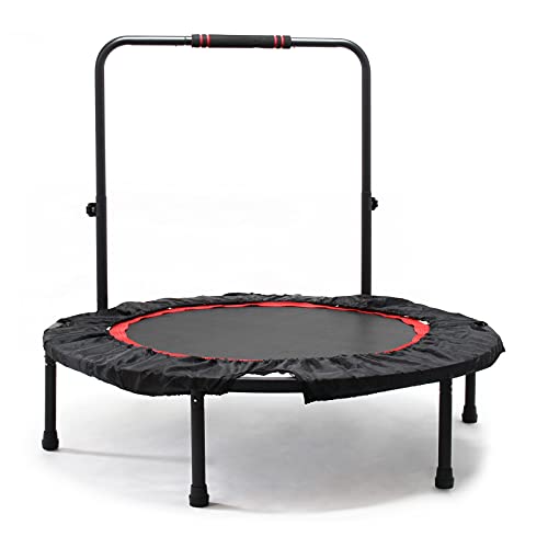 LUXTRI Fitnesstrampolin Ø103,5 cm bis 150kg, höhenverstellbarer Griff max. 110cm, Ganzkörpertraining – Bild 5