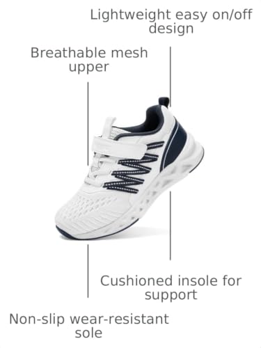 Image of koppu Boys Girls Shoes Non-Slip Tennis Shoes Fashion Lightweight Breathable Kids Sneakers for Little Kids /Big Kids