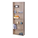 Relaxdays Estantería con 6 Huecos, baldas Ajustables, salón, Roble 178,5 x 60...