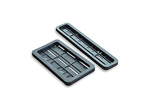 Image of Auto Pearl Plastic Bike Registration License Plate Frame Holder, Bike Protective Frame Covers For Yzf R1 (Black)