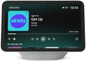 Amazon Echo Show 8 (newest model), Vibrant HD 8.7" display with spatial audio, Designed for Alexa+, Glacier White