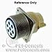 Itt Cannon Circular Connector, Mil-C-5015 Series (Vg95234), Receptacle, 5, Socket, Solder, Panel Mount - CA3100R14S-5S
