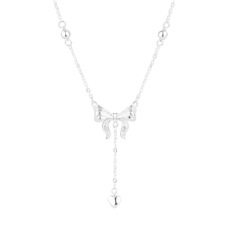 Fashion Jewelry Butterfly tassel 925 Sterling Silver Pendant Necklace for Women Gift Packing JR-1113