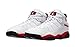 Jordan Men's 6 Rings Basketball 322992-012 Shoes, White/Black-university Red, 9.5