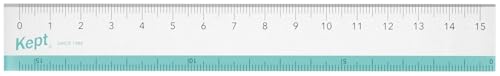 レイメイ藤井 Kept はし0定規 15cm 定規 抗菌加工 (フィヨルドグリーン)