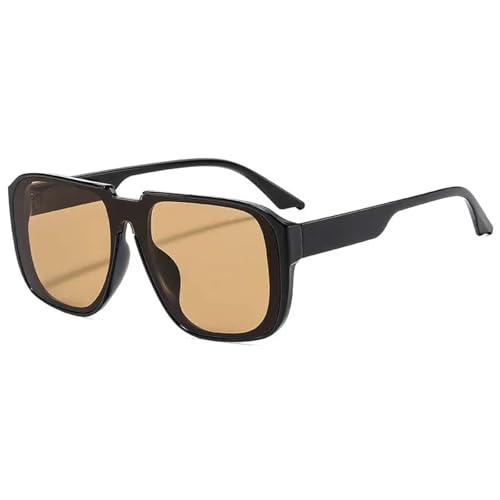 Lunettes de soleil UV400 grande monture style punk vintage pour femmes et hommes