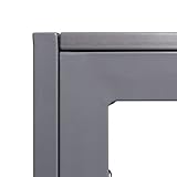 Vanage VG-5159 Polywood Aluminium Gartentisch Silber - 5