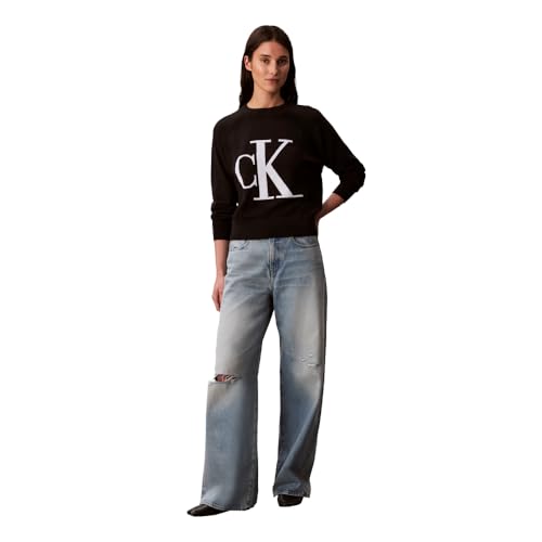 Calvin Klein Women's Monogram Logo Mockneck Sweater3
