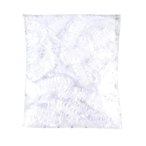 Preisvergleich Produktbild duquanxinquan 100 Stück Einweg Ohrenschützer transparent wasserdichte Ohrbedeckungen für Haarwäsche Haarfärbe Dusch, Salon, Spa, Reise, Hotel, Dusche