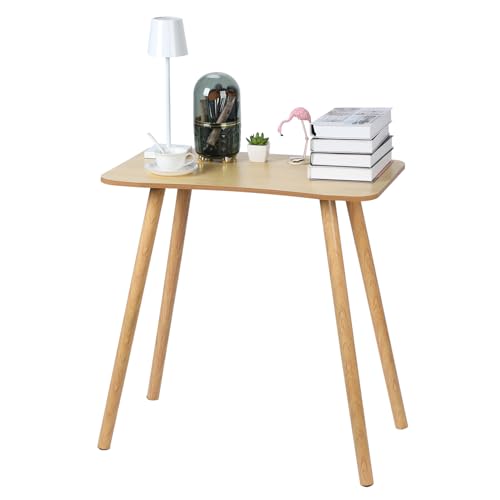 Calager Escritorio para computadora, escritorio de oficina pequeño de 27.6 pulgadas, mesa de escritura de estudio estudiantil con patas sólidas, escritorio de madera de diseño ergonómico para juegos,