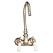 Clawfoot Tub Filler ? Code Spout, Lever Porcelain Handles