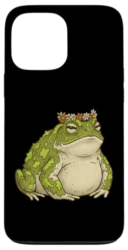 Frog Cute Toad Floral �X�}�z�P�[�X iPhone 13 Pro Max �p