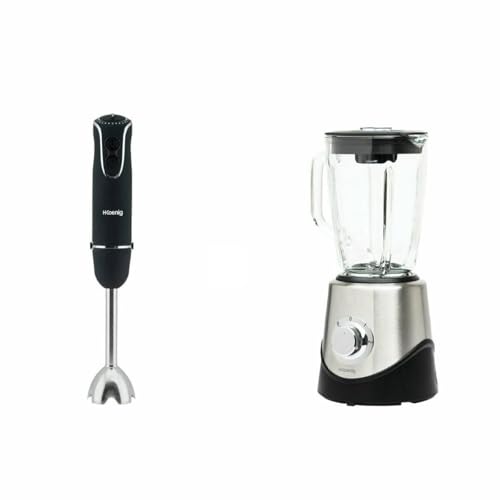 H.KOENIG MIX75 + MX15 ROBOT PLONGEANT 4 EN 1 750W + BLENDER MIXEUR ET BROYEUR