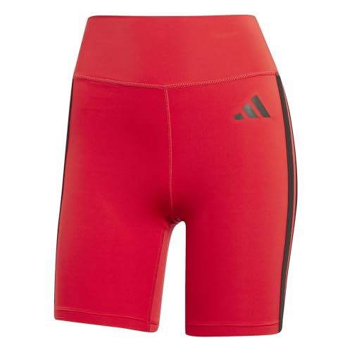 adidas Optime Essentials - Leggings Cortos de 3 Rayas para Mujer, Talla XL, 12,7 cm