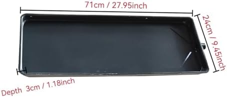 Durable Galvanized AC Drip Pan with Drain Hole & Hose - Water Damage Prevention for Outdoor Air Conditioners - Essential Accessory for HVAC Maintenance