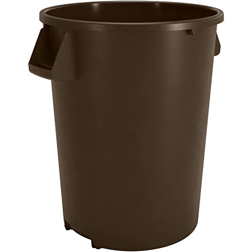 Image of Carlisle FoodService Products Bronco Round Waste Bin Trash Container 20 Gallon - Brown - Pack of 1