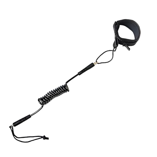 57lilina Paddle Board Leash for Bodyboard Longboard Surfboard Surfing Kayak Surf Sup Paddleboard Safety Leg Ankle Wrist Leash Strap Black