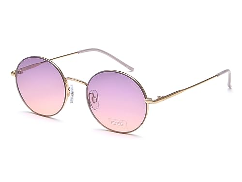 Image of IDEE sunglasses| 100% UV Protected | Gradient | Full Rim | Round | Men and Women | Medium | Alloy Metal Frame |Gradient Polycarbonate Lens |IDS2976