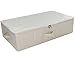 iwill CREATE PRO Pieghevole con Coperchio sotto la Scatola di immagazzinaggio del Letto, Bordo Inferiore Amovibile, pattumiere sottobase AntiGraffio, Beige