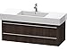 Duravit XL635405353 XL Vanity unit #032912 Chestn Dk 448x1200x468mm, wall-mounted, Chestnut Dark