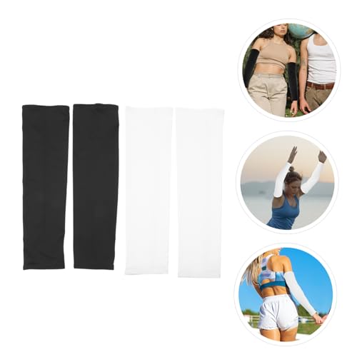 YARNOW 2 Peças De Proteção Solar Braço Acessórios Brancos Manga De Braço Para Proteção Solar Acessór